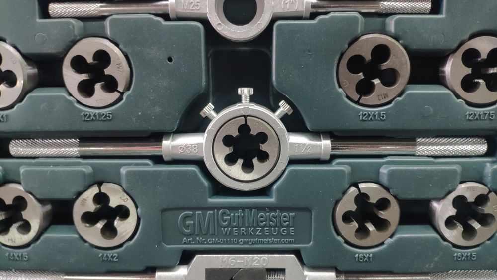 Набір Мітчиків І Плашок Gut Meister 110 Шт Набор метчиков GM Германия