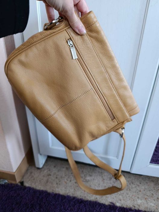 Кожанная сумка через плечо