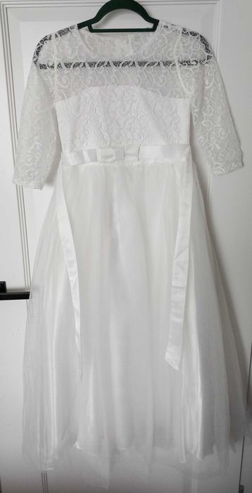 Alba sukienka dziewczęca komunijna dł. 125 cm rozmiar 160 BEZ BOLERKA