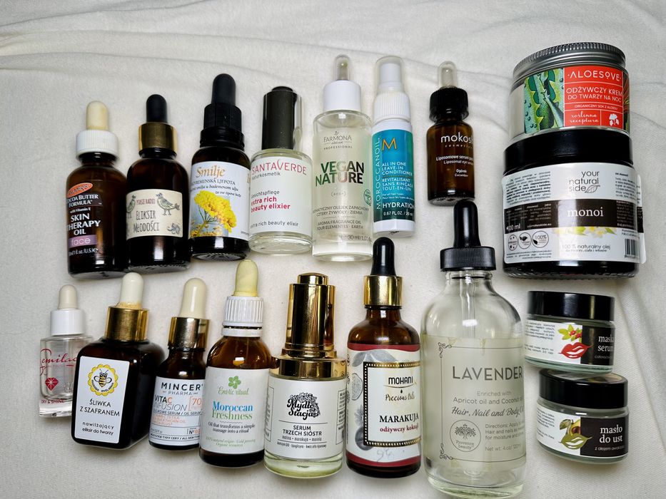 Komplet szklanych fiolek i sloiczkow puste opakowania