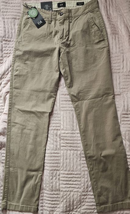 C&A Męskie chinosy marki w kolorze khaki 30/32 r. M/