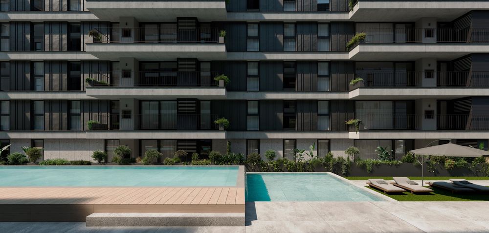 Apartamento T2 novo Ramalde. Cond fechado, box, elevador, AC, piscina