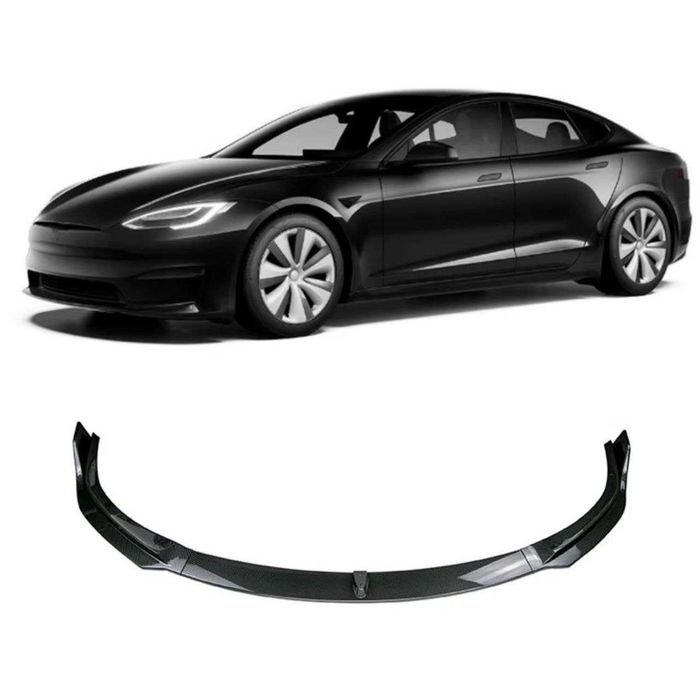 Сплиттер бампера Tesla Model S Модел С диффузор спойлер губа cплiтер
