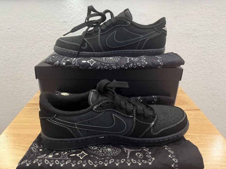 Jordan 1 Retro Low OG SP Travis Scott Black Phantom R.37.5