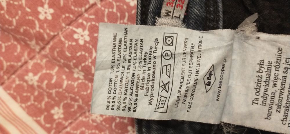 Spodnie jeansowe męskie Lee Cooper