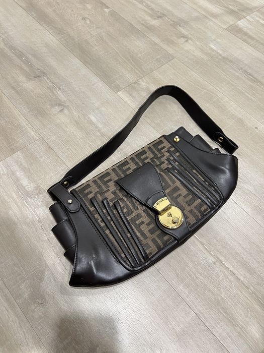 Torebka eko skora canvas brazowa przypomina fendi replika