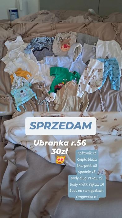 Paczka ubranek r.56