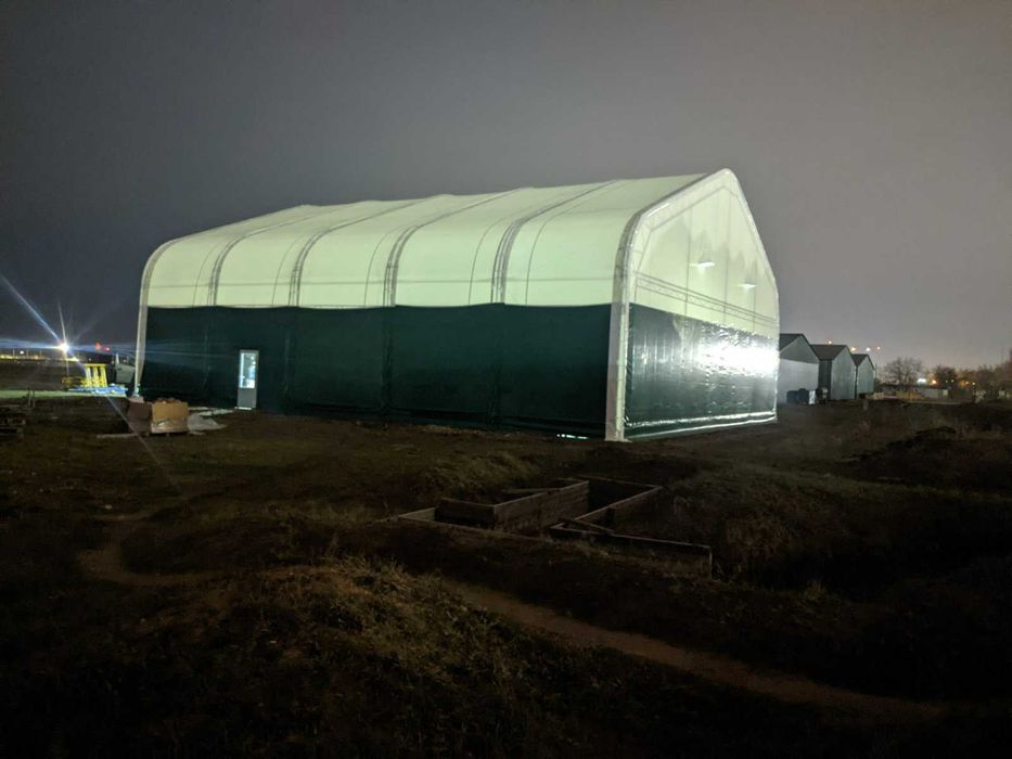 Каркасно-тентовий ангар, збірно-розбірний, 18х20м.