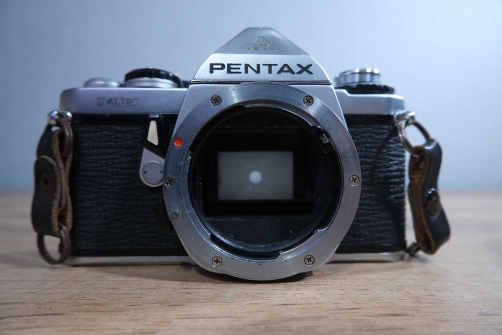Pentax ME z obiektywem Takumar-A Zoom 70-200mm f/4, analog na film Gliwice Wojska Polskiego