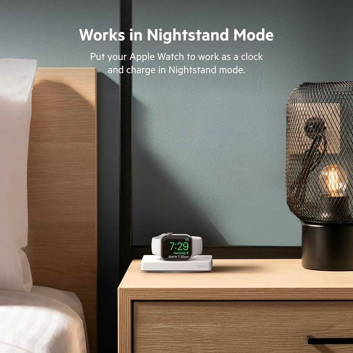 Док-станція для Apple Watch Belkin BOOST CHARGE PRO + Apple Power adapter