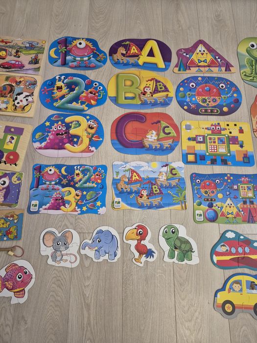 Puzzle i układanki drewniane