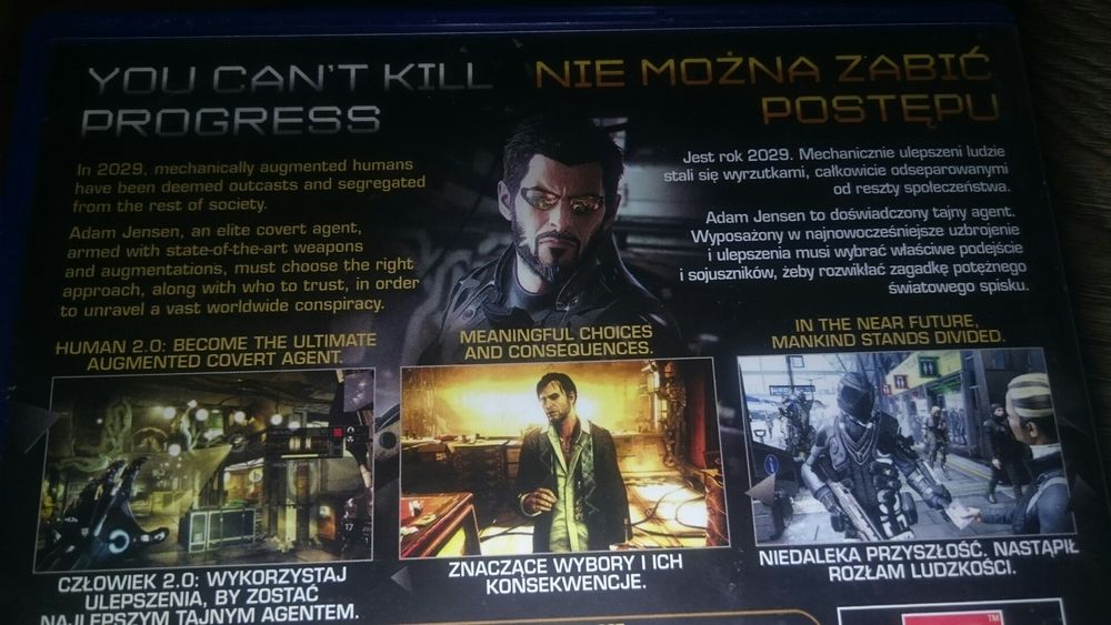 DEUS EX polska wersja PS4 Playstation 4 Rage mass effect Cyberpunk GTA