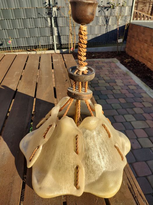 Lampa wisząca z tworzywa LOFT Retro rustykalna industrial