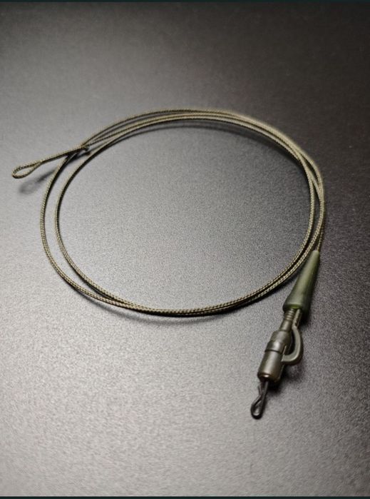 2 x Leadcore karpiowy 45lb z rdzeniem z bezpiecznym klipsem 75 cm