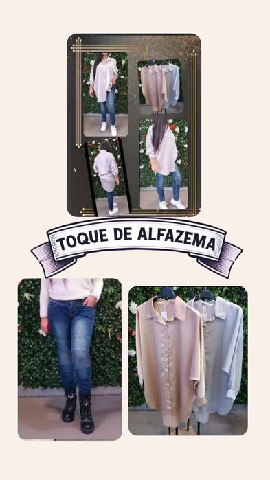 Camiseiro largo prateado e dourado