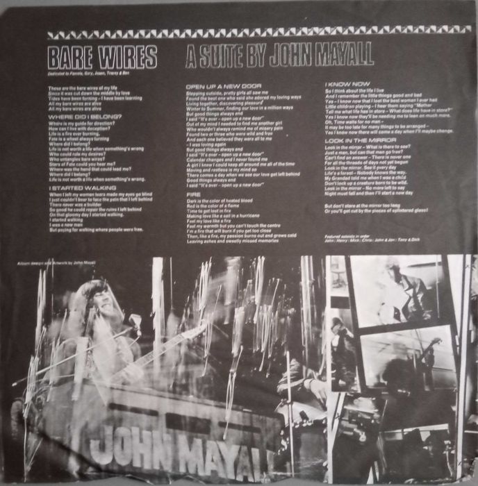 John Mayall' Blues Breakers - - - - - Bare Wires - - - - - LP