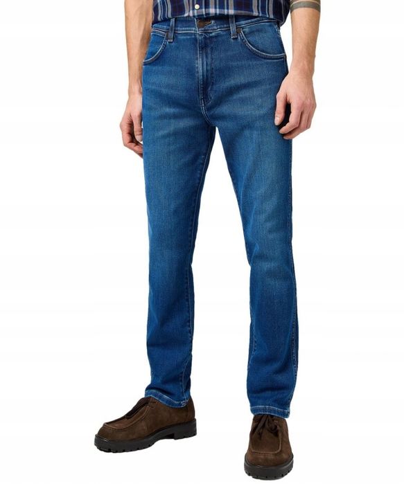 Męskie Jeansy Wrangler Larston Free to Dandelion K112362458 W33 L30