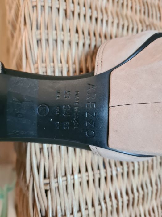 Sandálias altas bege 36