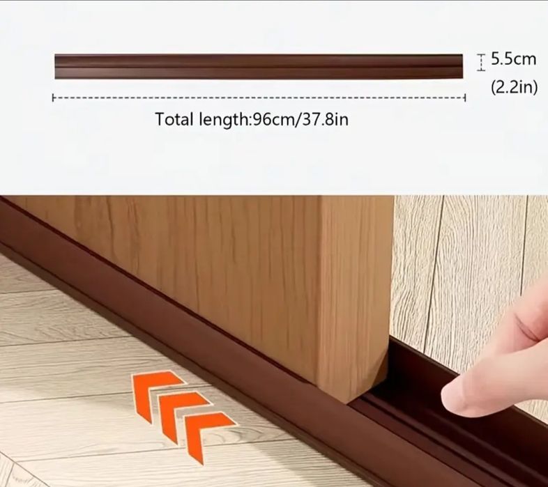 Uszczelka pod drzwi dźwięko i wiatroszczelna