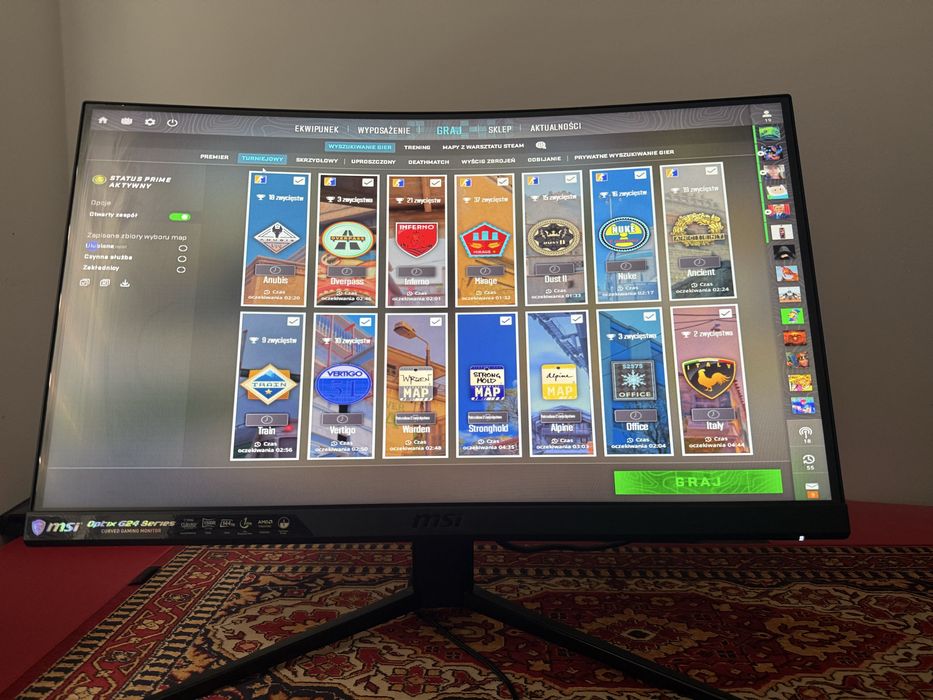 Monitor  gamingowy msi optix g24 series