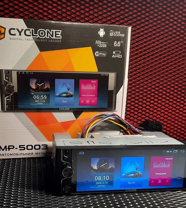 Автомагнітола Android Cyclone MP-5003 CarPlay/Android Auto 2/32