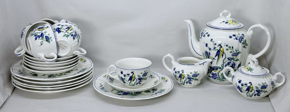 Фарфоровый чайный сервиз фирмы Villeroy Boch серия Phoenix Blay производство Германия