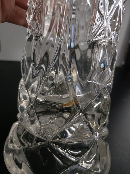 Szklany wazon hortensja