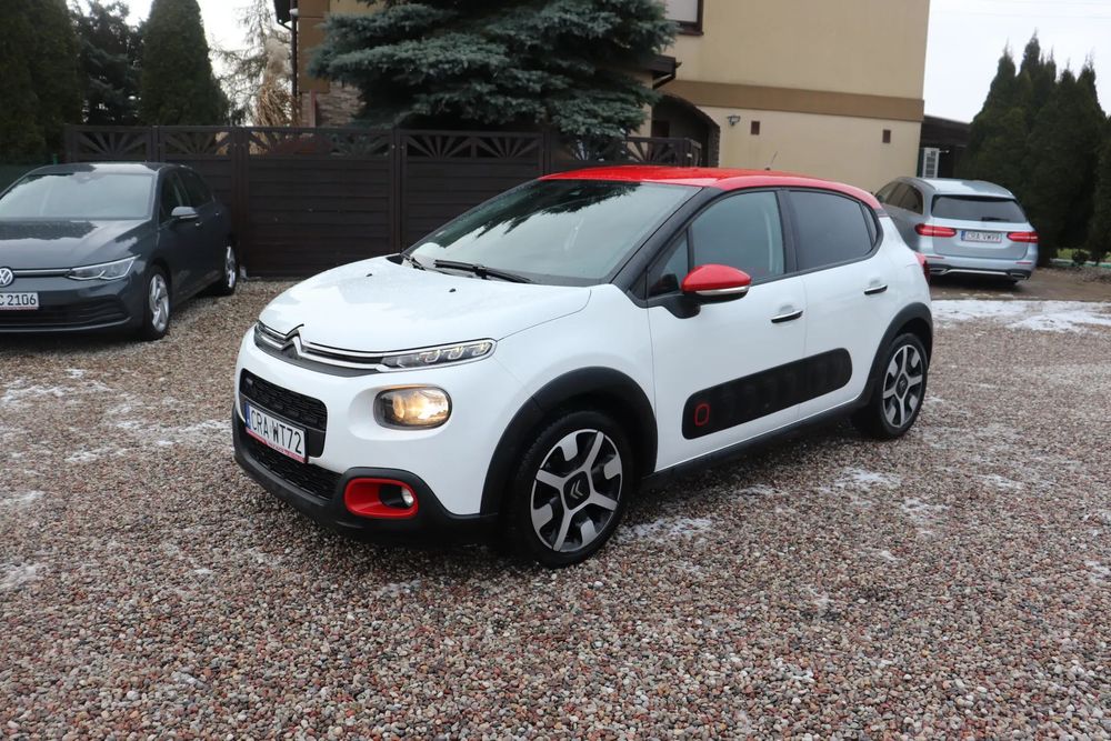Citroën C3 1.2 Shine Led Klimatronik Kamera Bezwypadkowy Bazrdzo Zadbany