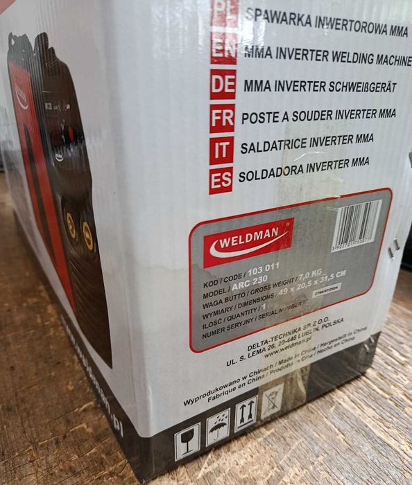 Spawarka elektrodowa 230A ARC 230 V nowa INWERTER inwertorowa