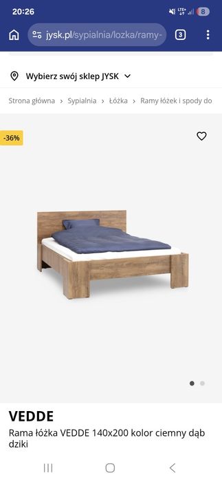 Łóżko  do sypialni