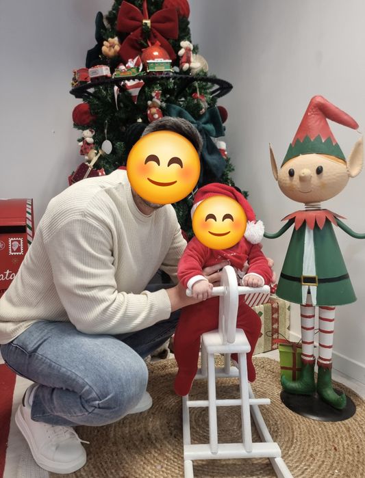 Figura de Natal decorativo de grandes dimensões – aprox. 1,08 m de altura.