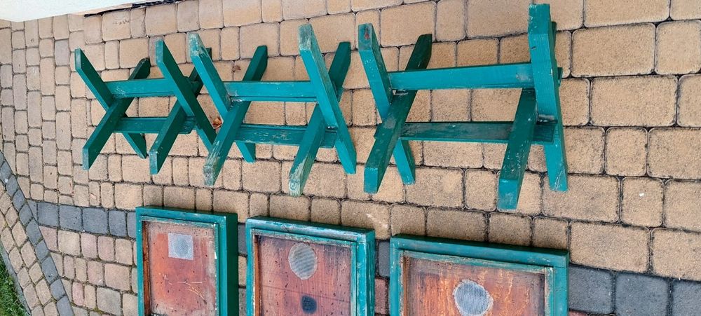 Ule wielkopolskie, 3x daszki, 3x dennice i 3x stojaki, komplet