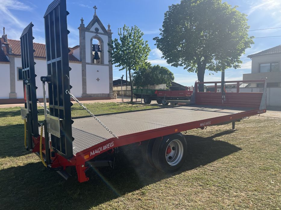 Reboque agricola porta maquinas 8t
