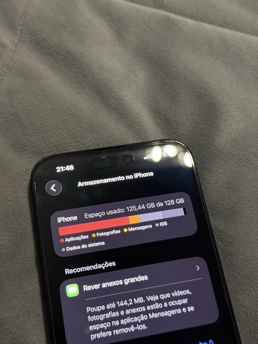 IPhone 14 Pro Max - 128gb - 100% bateria - Cinzento Sideral