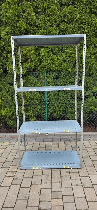 Regał skręcany wolnostojący metalowy półka50x100cm / 200cm wys 4 półki