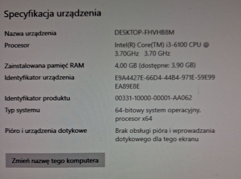 Komputer stacjonarny HP ProDesk 400 G3 MT