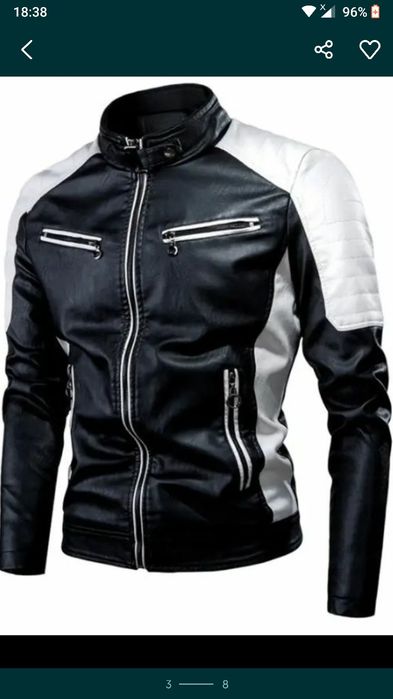 Casaco estilo motard