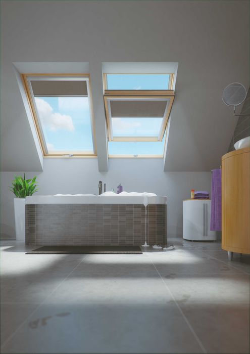 Okno dachowe Fakro PTP-V U41 ABMX 78x118 łazienkowe pcv pvc antracyt