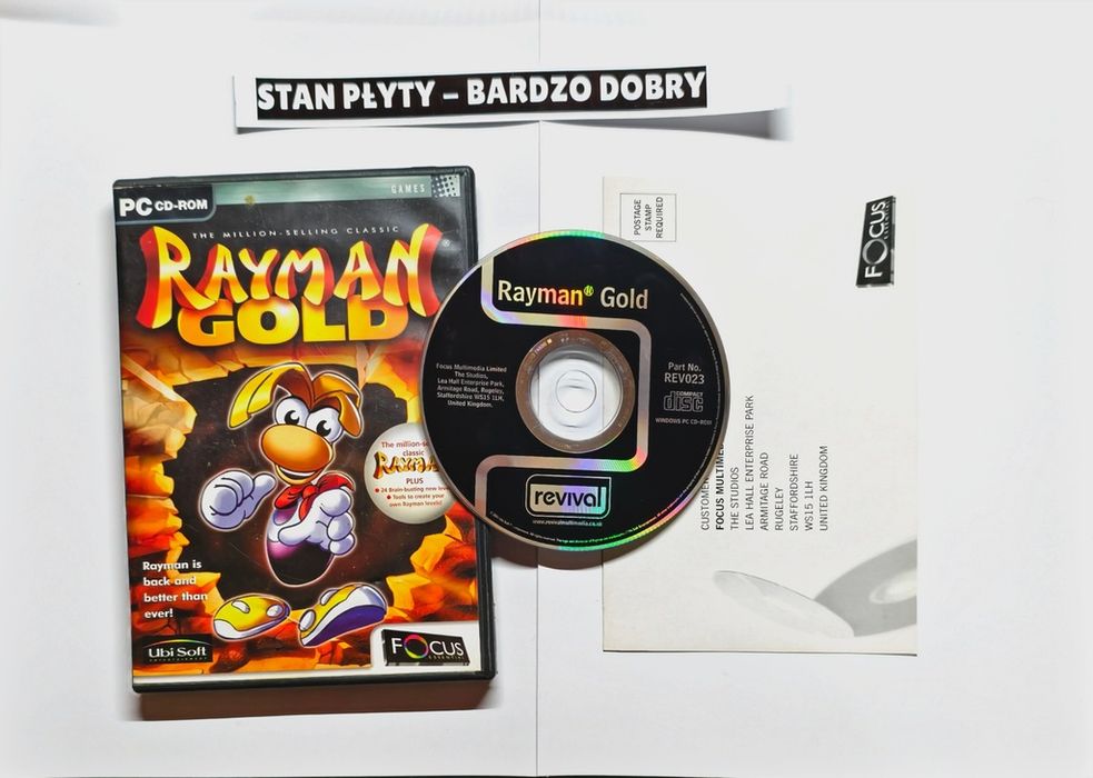 gra pc - rayman gold unikat - ang retro