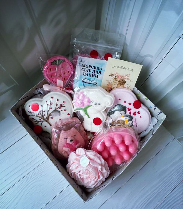 Бомбочки для ванни подарунковий набір оригінальний подарунок