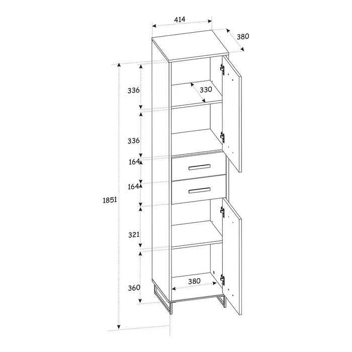 Zestaw nowoczesnych mebli łazienkowych – szary mat z drewnem, LED