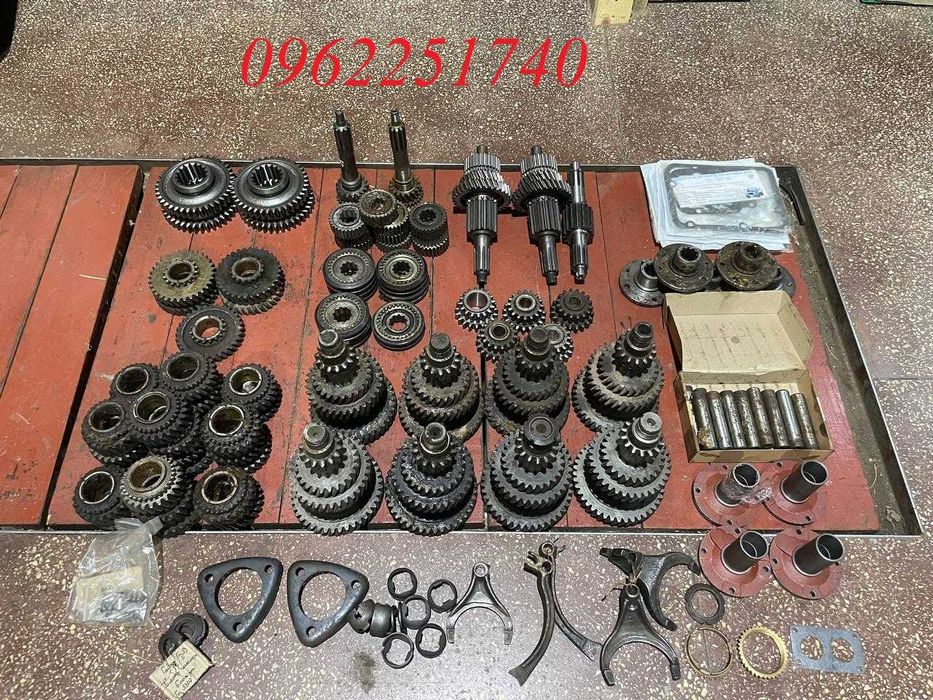 Шестерні коробки, вали, прокладки Газ 53, Газ 3307, Газ 52, Паз