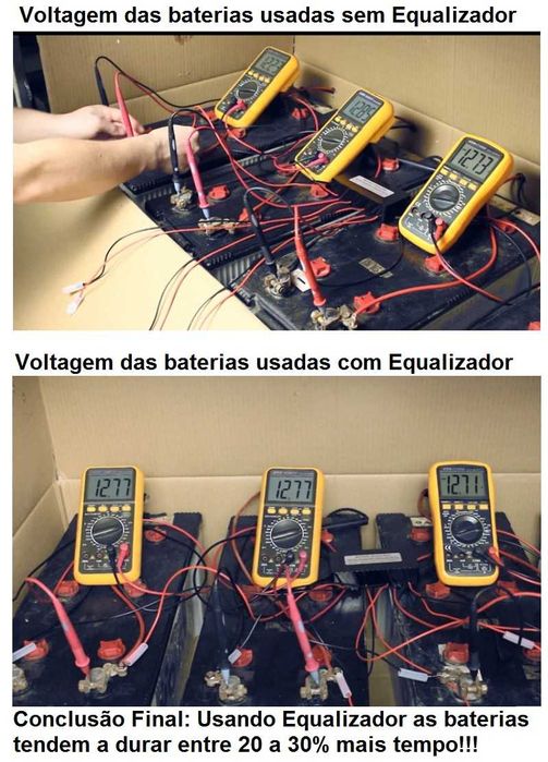 Balanceador / Equalizador de baterias solares de 48V 10A