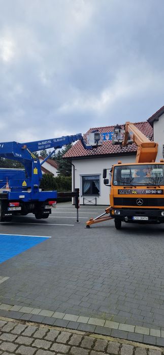 Podnośnik koszowy 17–30m + operator  wycinka drzew  dachy elewacje