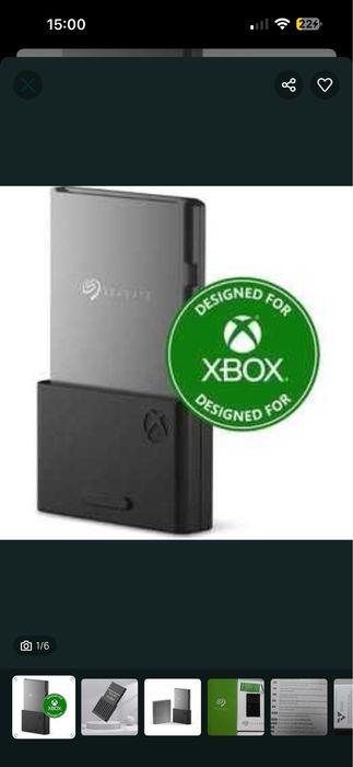 Xbox serie s 500gb + seagate 1tb hdd externo