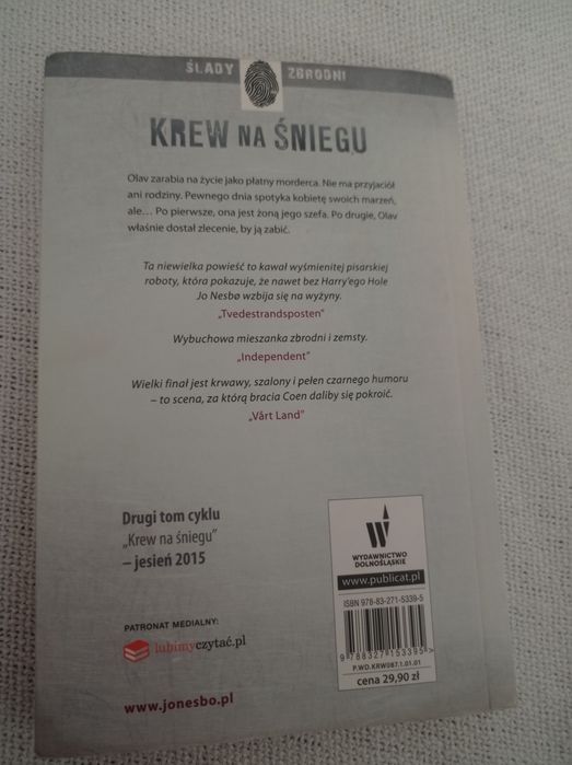 Krew na śniegu - książka, kryminał