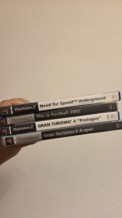 PlayStation 2 Slim Prateada + 23 Jogos Originais + 128 Jogos + 2 Comandos — Pacote Completo