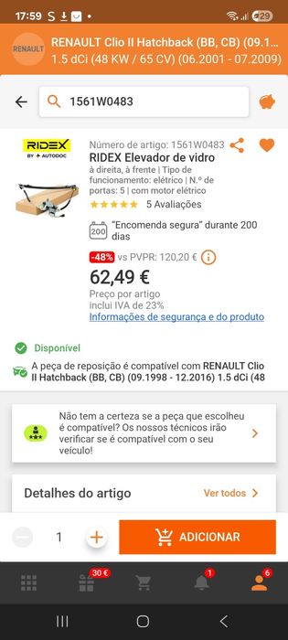 Elevador para vidro de carro