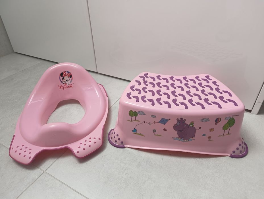 Podest nakładka deska sedesowa Keeper. Dla dziewczynki różowy.  Myszka Minnie.