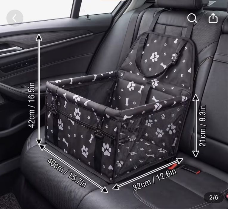 Автокресло для собак новое